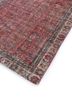 vintage red and orange wool hand knotted Rug - FoldShot