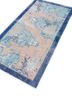 vintage blue wool hand knotted Rug - FoldShot vintage blue wool hand knotted Rug - FoldShot