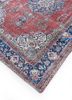 vintage red and orange wool hand knotted Rug - FoldShot vintage red and orange wool hand knotted Rug - FoldShot