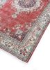 vintage red and orange wool hand knotted Rug - FoldShot vintage red and orange wool hand knotted Rug - FoldShot