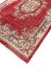vintage red and orange wool hand knotted Rug - FoldShot vintage red and orange wool hand knotted Rug - FoldShot