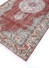 vintage red and orange wool hand knotted Rug - FoldShot