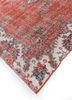 vintage red and orange wool hand knotted Rug - FoldShot