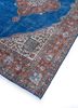 vintage blue wool hand knotted Rug - FoldShot vintage blue wool hand knotted Rug - FoldShot