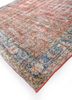 vintage red and orange wool hand knotted Rug - FoldShot vintage red and orange wool hand knotted Rug - FoldShot