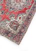vintage red and orange wool hand knotted Rug - FoldShot vintage red and orange wool hand knotted Rug - FoldShot