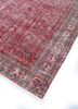 vintage red and orange wool hand knotted Rug - FoldShot vintage red and orange wool hand knotted Rug - FoldShot