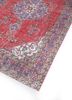 vintage red and orange wool hand knotted Rug - FoldShot vintage red and orange wool hand knotted Rug - FoldShot