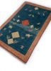 nuray blue wool hand knotted Rug - FoldShot nuray blue wool hand knotted Rug - FoldShot