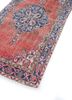 vintage red and orange wool hand knotted Rug - FoldShot vintage red and orange wool hand knotted Rug - FoldShot