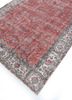 vintage red and orange wool hand knotted Rug - FoldShot vintage red and orange wool hand knotted Rug - FoldShot