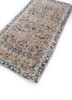 vintage beige and brown wool hand knotted Rug - FoldShot vintage beige and brown wool hand knotted Rug - FoldShot