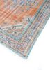 vintage red and orange wool hand knotted Rug - FoldShot vintage red and orange wool hand knotted Rug - FoldShot