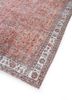 vintage red and orange wool hand knotted Rug - FoldShot