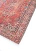 vintage red and orange wool hand knotted Rug - FoldShot vintage red and orange wool hand knotted Rug - FoldShot