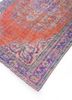 vintage red and orange wool hand knotted Rug - FoldShot vintage red and orange wool hand knotted Rug - FoldShot