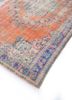 vintage red and orange wool hand knotted Rug - FoldShot