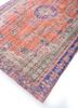 vintage red and orange wool hand knotted Rug - FoldShot vintage red and orange wool hand knotted Rug - FoldShot