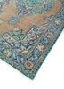 vintage beige and brown wool hand knotted Rug - FoldShot vintage beige and brown wool hand knotted Rug - FoldShot