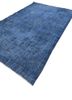 vintage blue wool hand knotted Rug - FoldShot vintage blue wool hand knotted Rug - FoldShot