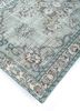 vintage blue wool hand knotted Rug - FoldShot