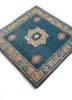 nuray blue wool hand knotted Rug - FoldShot nuray blue wool hand knotted Rug - FoldShot