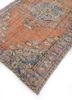vintage red and orange wool hand knotted Rug - FoldShot vintage red and orange wool hand knotted Rug - FoldShot