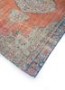 vintage red and orange wool hand knotted Rug - FoldShot