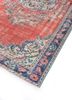 vintage red and orange wool hand knotted Rug - FoldShot