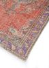 vintage red and orange wool hand knotted Rug - FoldShot