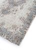 vintage grey and black wool hand knotted Rug - FoldShot