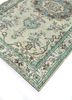vintage green wool hand knotted Rug - FoldShot