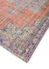 vintage red and orange wool hand knotted Rug - FoldShot vintage red and orange wool hand knotted Rug - FoldShot