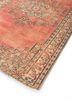 vintage red and orange wool hand knotted Rug - FoldShot