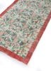 vintage red and orange wool hand knotted Rug - FoldShot vintage red and orange wool hand knotted Rug - FoldShot