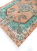 vintage red and orange wool hand knotted Rug - FoldShot