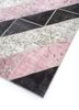provenance pink and purple wool hand knotted Rug - FoldShot