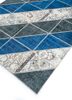 provenance blue wool hand knotted Rug - FoldShot provenance blue wool hand knotted Rug - FoldShot