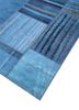 provenance blue wool hand knotted Rug - FoldShot