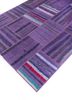 provenance pink and purple wool hand knotted Rug - FoldShot