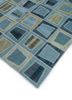 provenance blue wool hand knotted Rug - FoldShot provenance blue wool hand knotted Rug - FoldShot