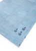 provenance blue wool hand knotted Rug - FoldShot provenance blue wool hand knotted Rug - FoldShot