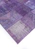 provenance pink and purple wool hand knotted Rug - FoldShot