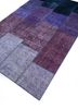 provenance pink and purple wool hand knotted Rug - FoldShot
