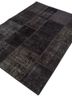 provenance grey and black wool hand knotted Rug - FoldShot