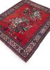 kiaan red and orange wool hand knotted Rug - FoldShot