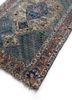 aalam blue wool hand knotted Rug - FoldShot aalam blue wool hand knotted Rug - FoldShot