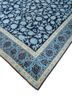 aalam blue wool hand knotted Rug - FoldShot