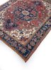 aalam red and orange wool hand knotted Rug - FoldShot aalam red and orange wool hand knotted Rug - FoldShot
