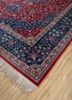 aalam red and orange wool hand knotted Rug - FoldShot aalam red and orange wool hand knotted Rug - FoldShot
